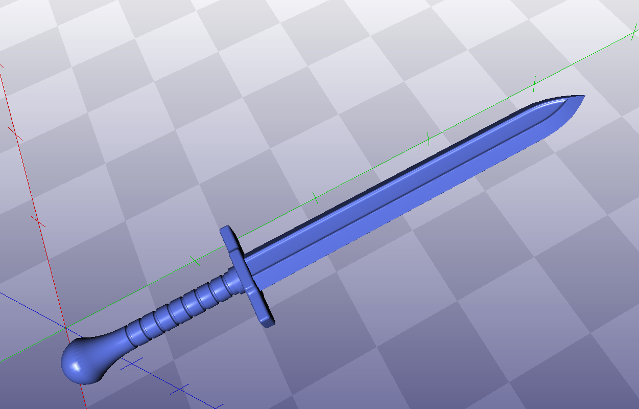 3d Printing, Cad, Design, Solidworks, Sword bastard
